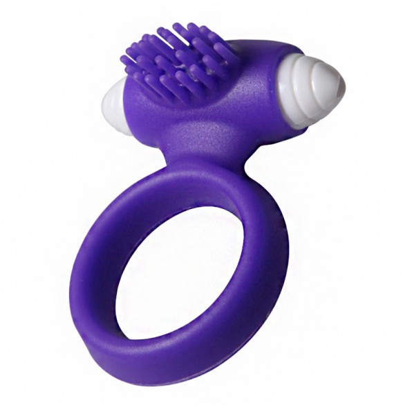 PLEASE ME Male Vibrating Delay Ring (Purple Color)